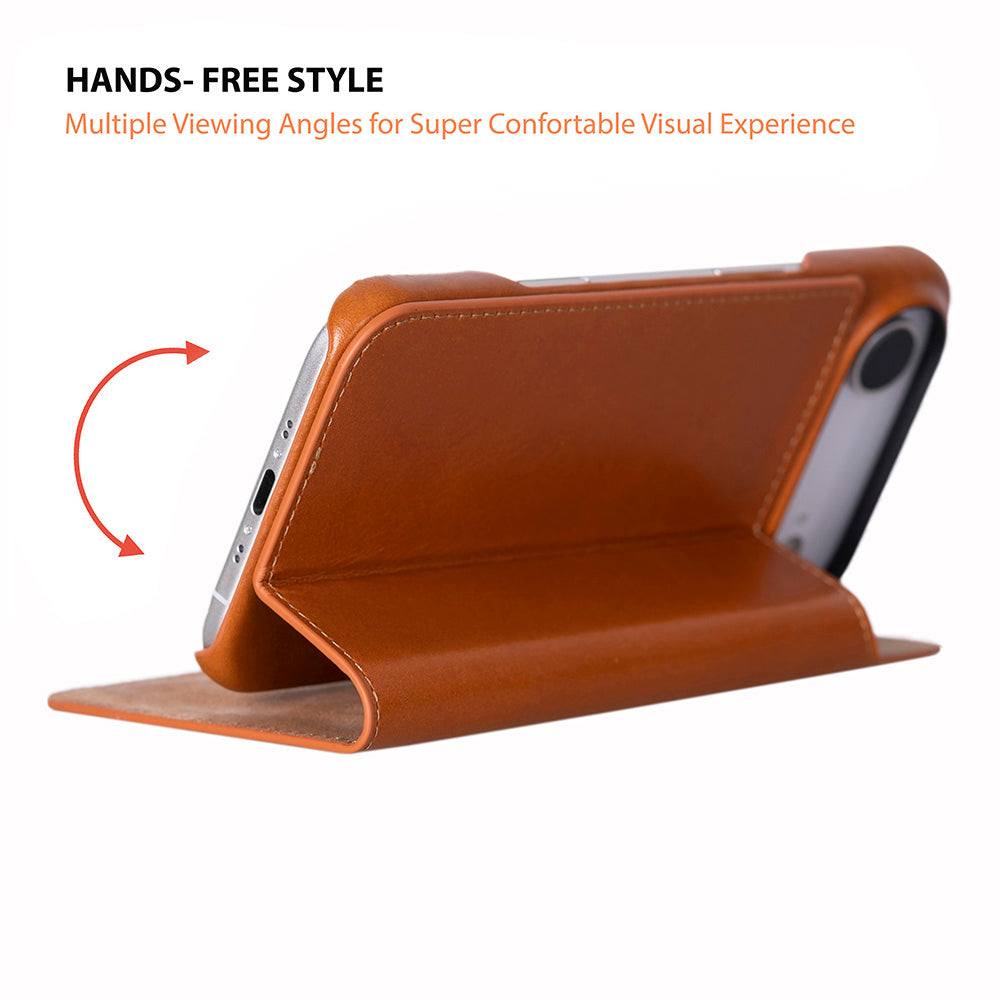 UnBranded Sonat Leather iPhone 17 Air Folio Case