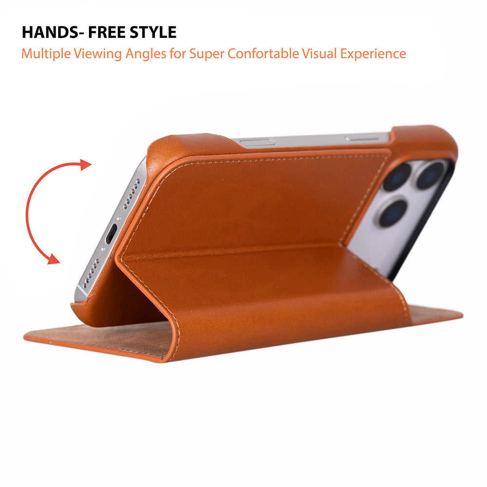 UnBranded Sonat Leather iPhone 17 Pro Max Folio Case