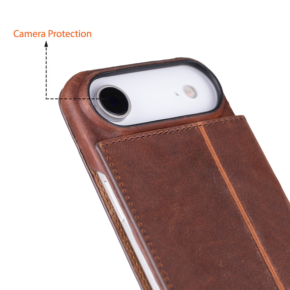 UnBranded Sonat Leather iPhone 17 Air Folio Case