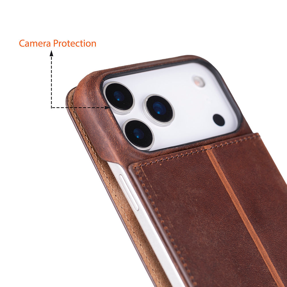 UnBranded Sonat Leather iPhone 17 Pro Max Folio Case