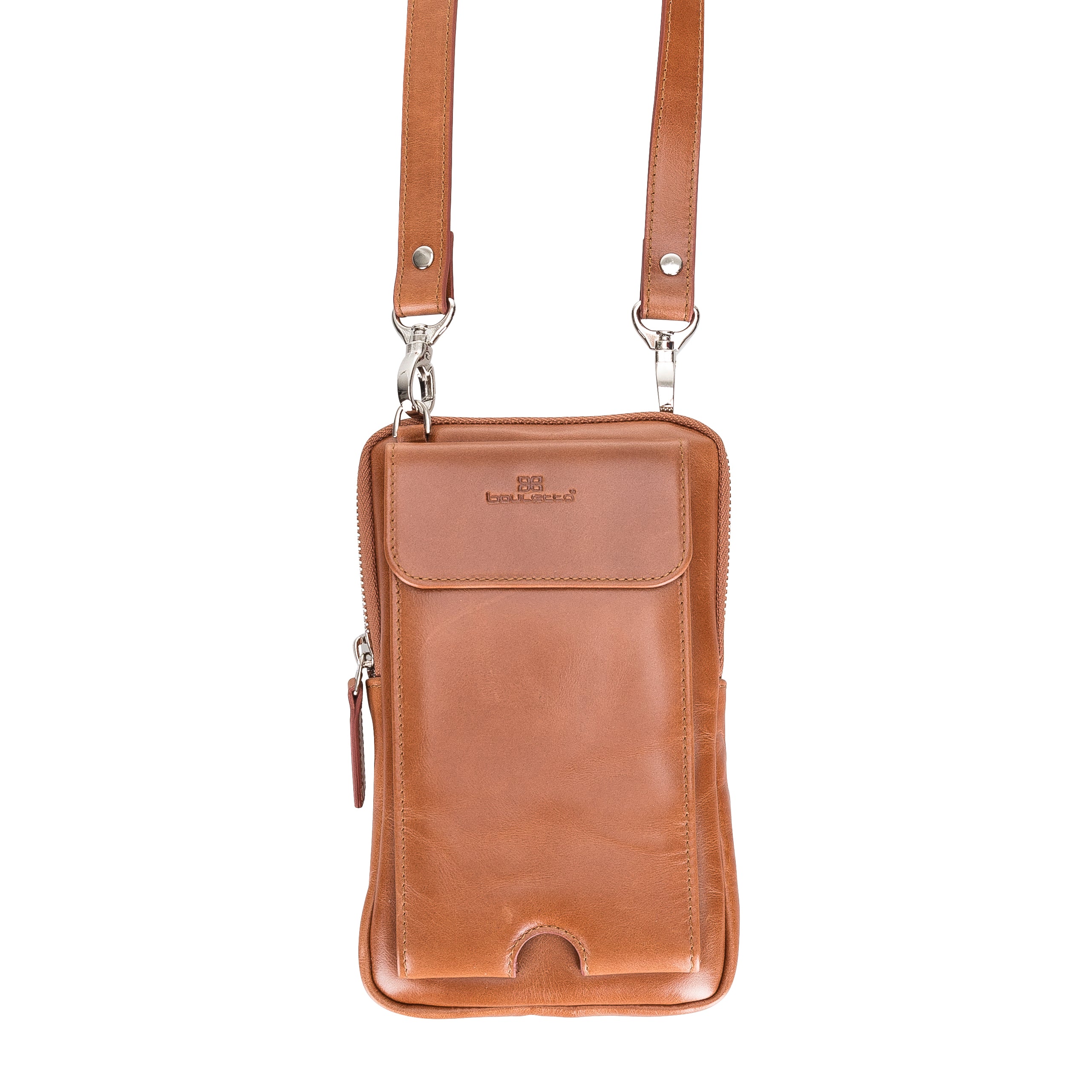 Bayelon Synera Genuine Leather Crossbody Bag Tan