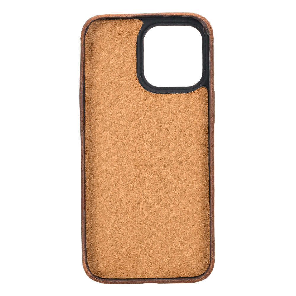 Bayelon Rock Cover Leather Case for iPhone 15 Pro Max