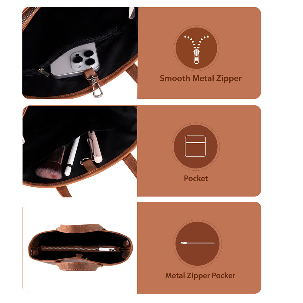 UnBranded Valetto Leather Tote Bag