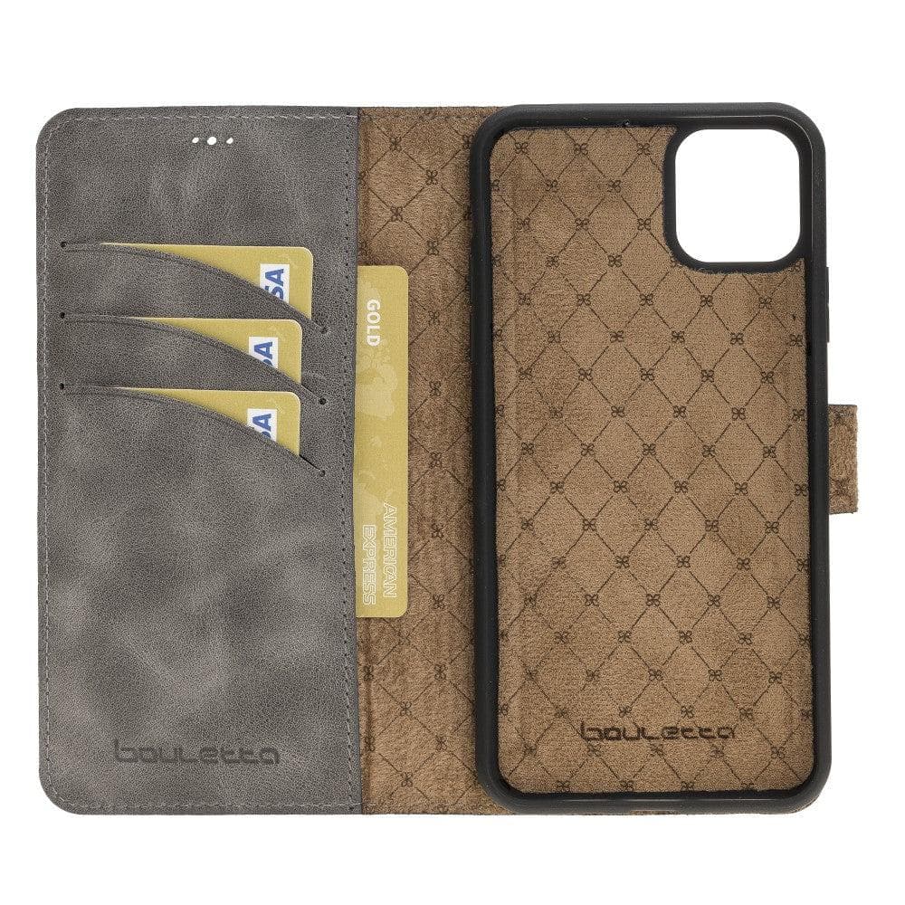 Bayelon Magic iPhone 11 Series Detachable Leather Wallet Case - MW