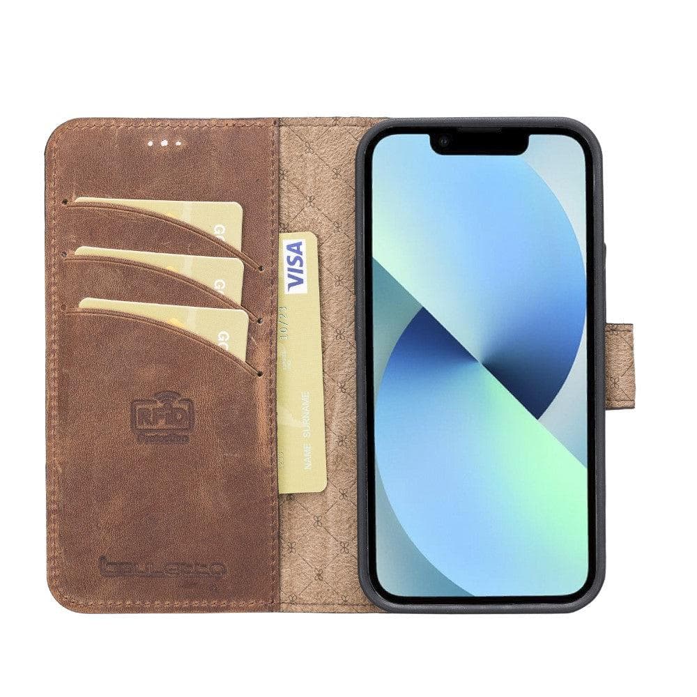 Bayelon Magic iPhone 13 Series Detachable Leather Wallet Case - MW