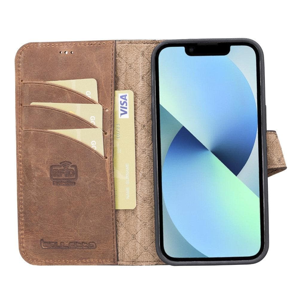 Bayelon Magic iPhone 13 Series Detachable Leather Wallet Case - MW