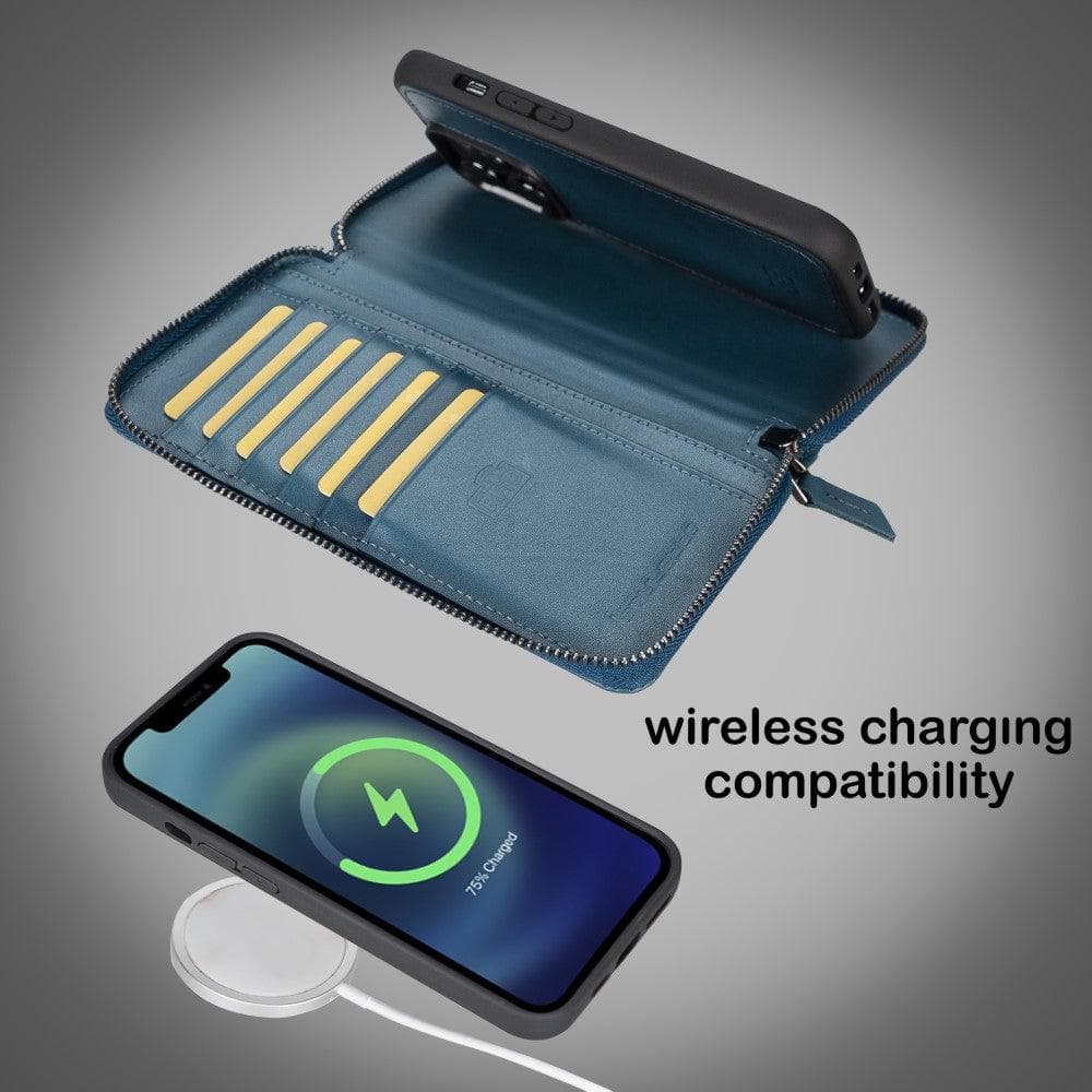 Bayelon Pouch Magic Wallet for iPhone 14 Series - Detachable Leather Case