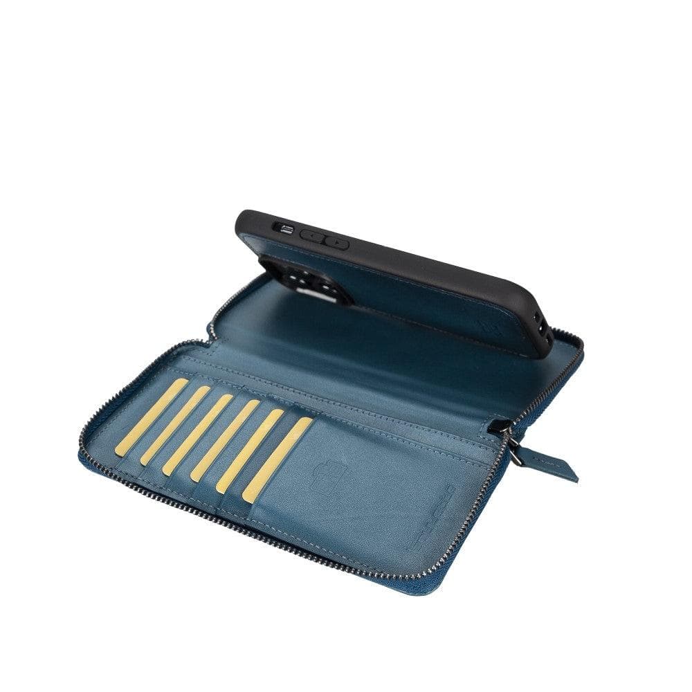 Bayelon Pouch Magic Wallet for iPhone 14 Series - Detachable Leather Case