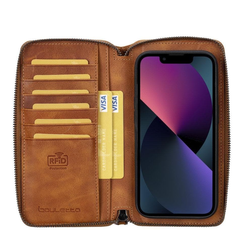 Bayelon Pouch Magic Wallet for iPhone 14 Series - Detachable Leather Case
