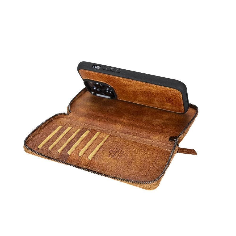 Bayelon Pouch Magic Wallet for iPhone 14 Series - Detachable Leather Case