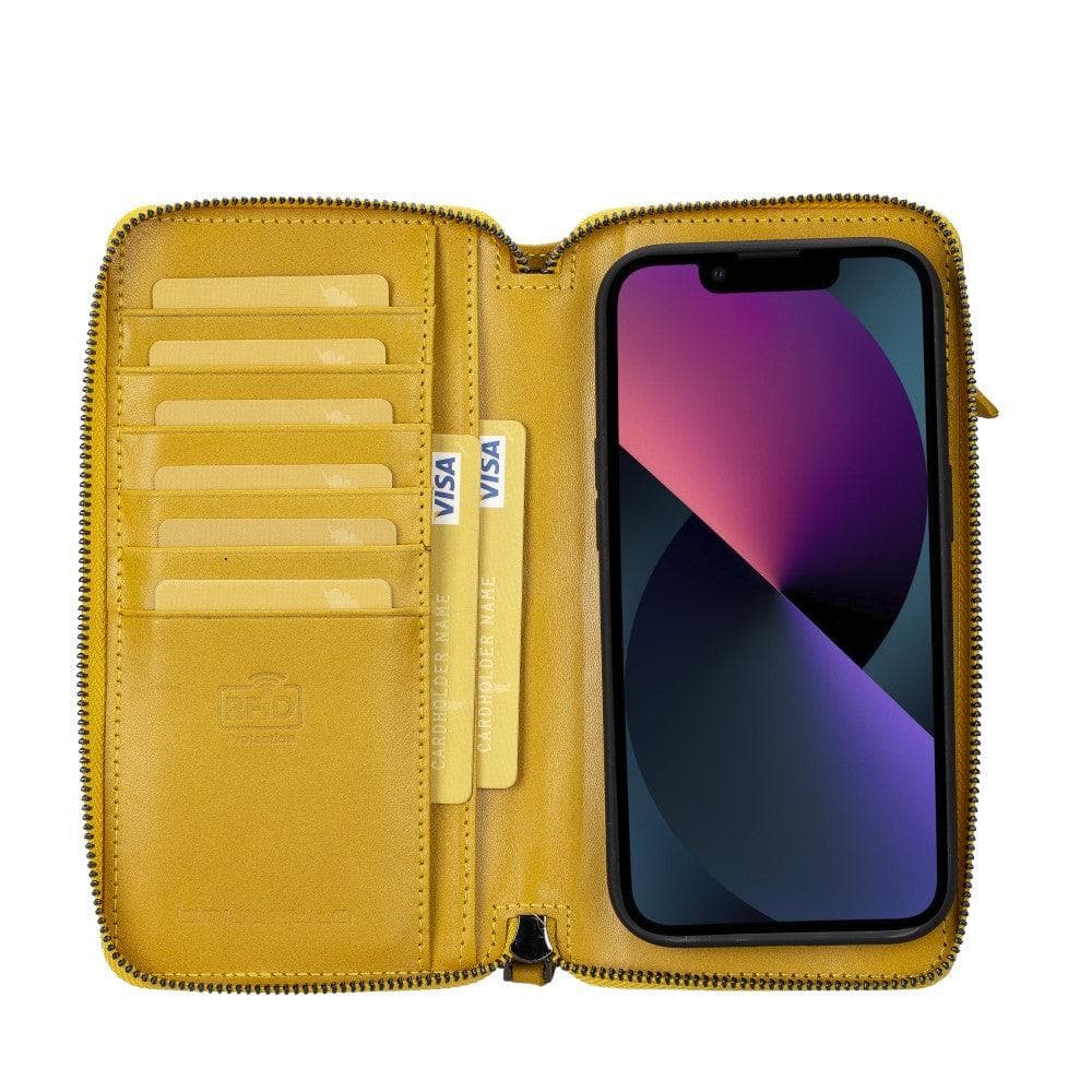 Bayelon Pouch Magic Wallet for iPhone 14 Series - Detachable Leather Case