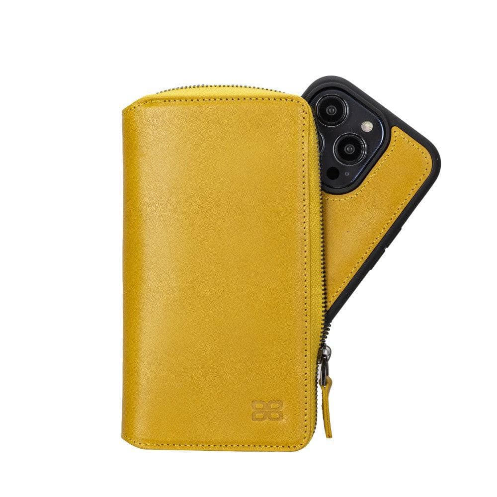 Bayelon Pouch Magic Wallet for iPhone 14 Series - Detachable Leather Case