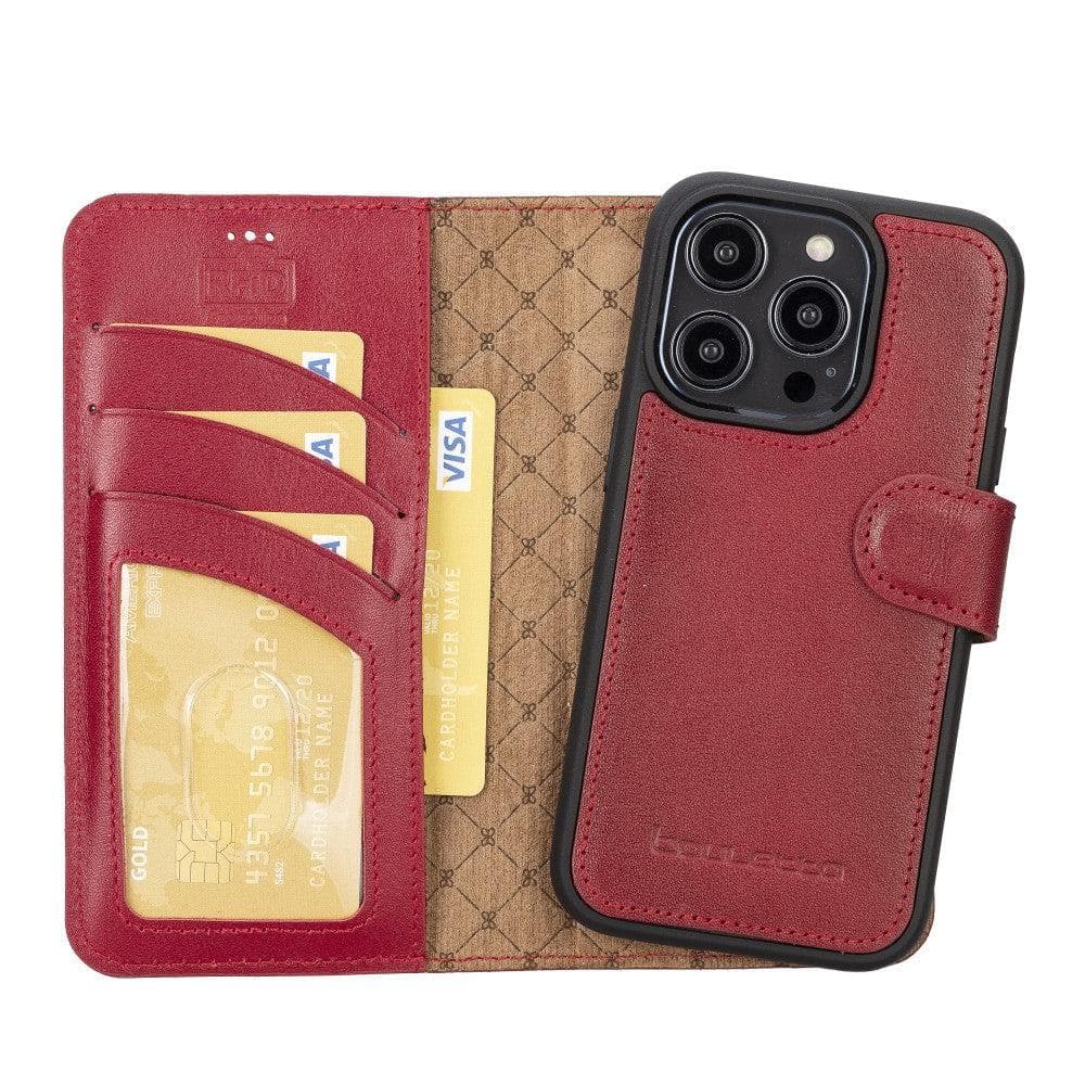 Bayelon Magic iPhone 14 Series Detachable Leather Wallet Case - MW