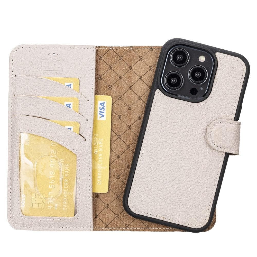Bayelon Magic iPhone 14 Series Detachable Leather Wallet Case - MW