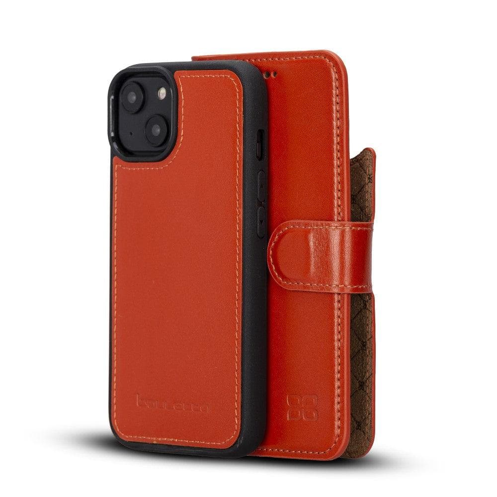 Bayelon Magic iPhone 14 Series Detachable Leather Wallet Case - MW Coral