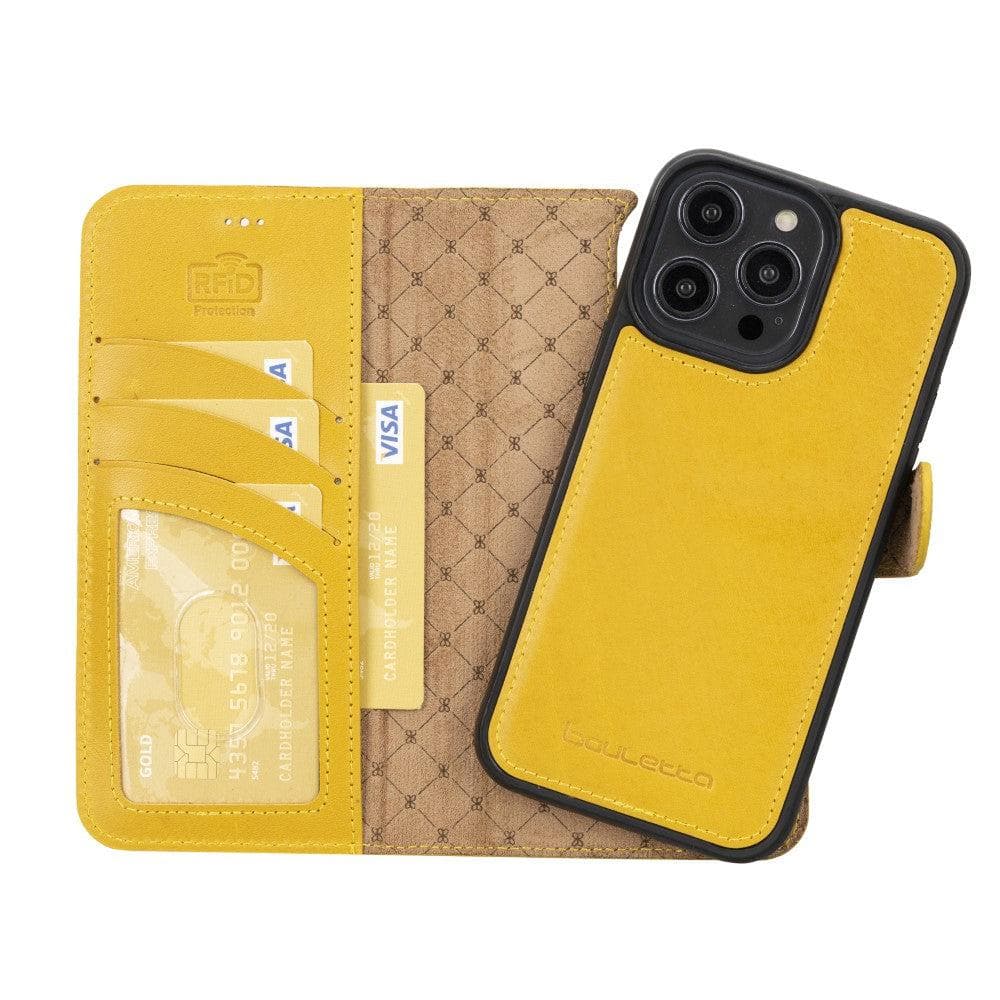 Bayelon Magic iPhone 14 Series Detachable Leather Wallet Case - MW