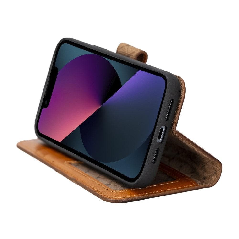 Bayelon Magic iPhone 14 Series Leather Wallet Case - Detachable & Elegant