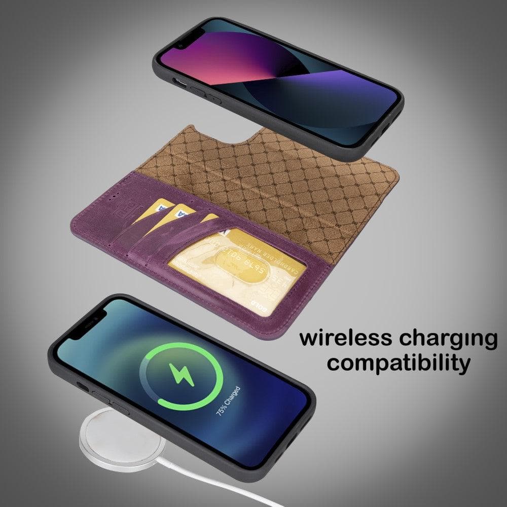 Bayelon Magic iPhone 14 Series Leather Wallet Case - Detachable & Elegant