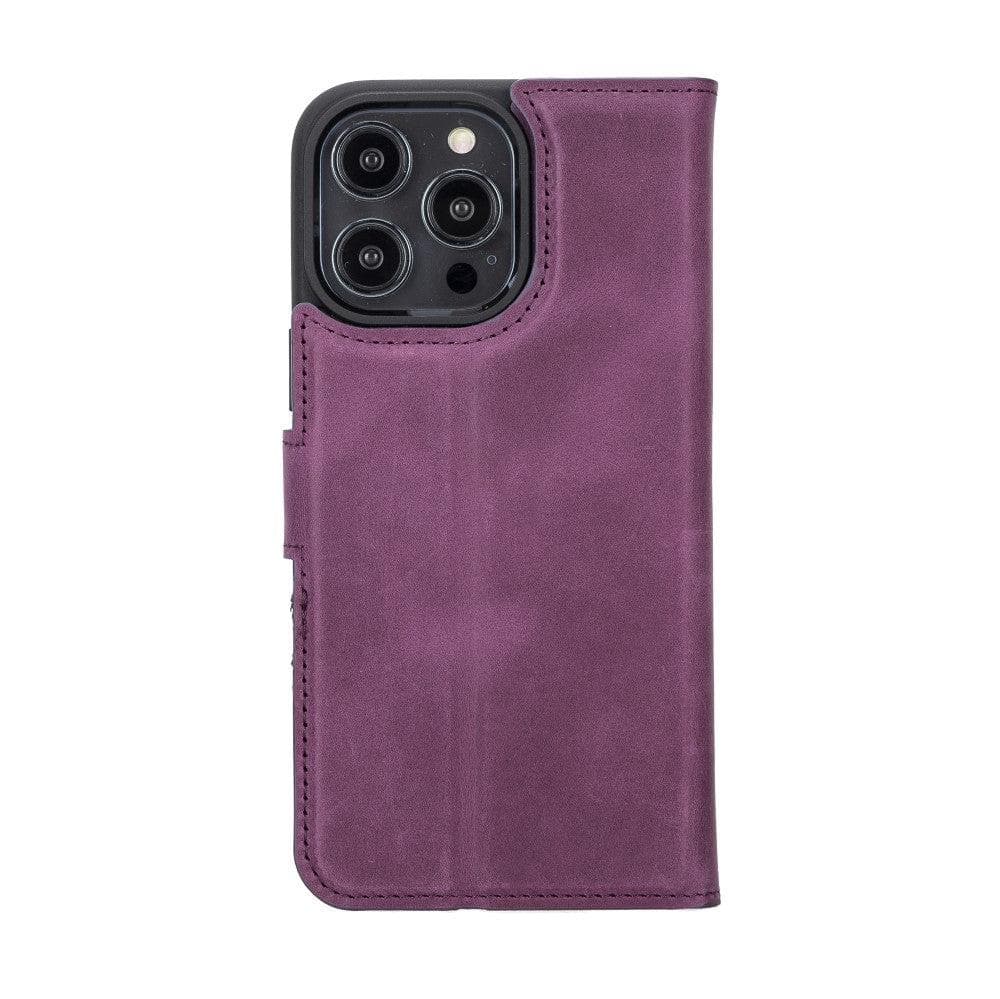 Bayelon Magic iPhone 14 Series Leather Wallet Case - Detachable & Elegant