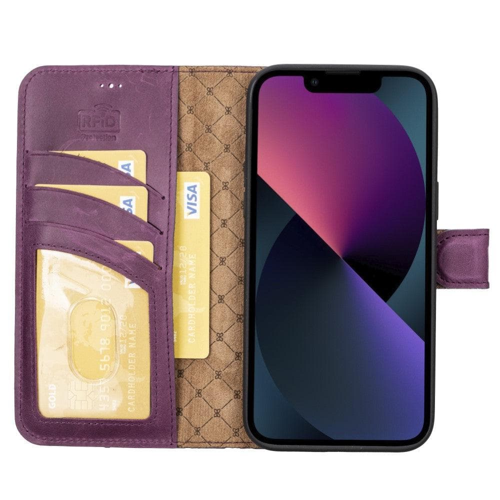 Bayelon Magic iPhone 14 Series Leather Wallet Case - Detachable & Elegant