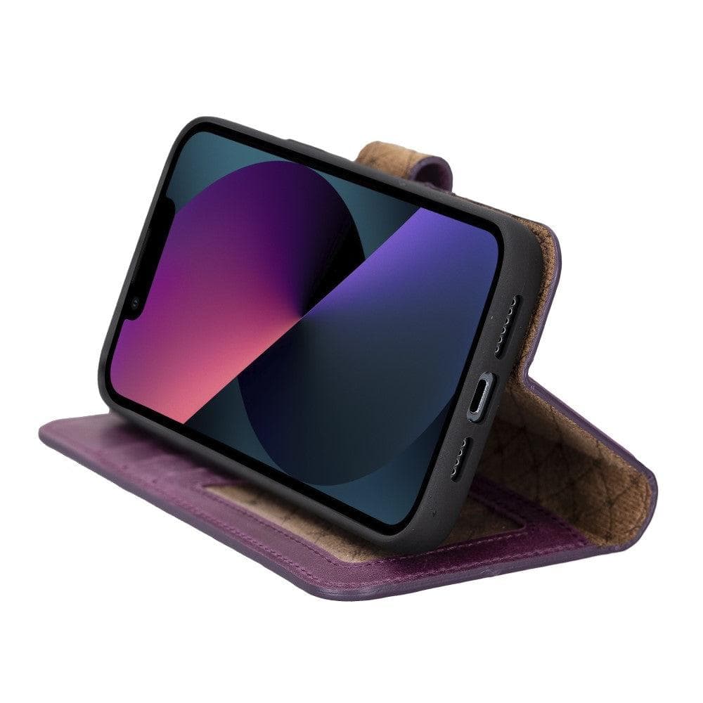 Bayelon Magic iPhone 14 Series Leather Wallet Case - Detachable & Elegant