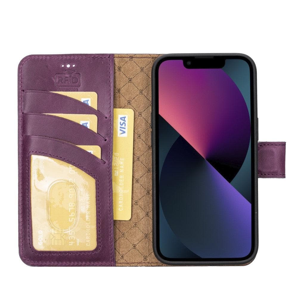 Bayelon Magic iPhone 14 Series Leather Wallet Case - Detachable & Elegant