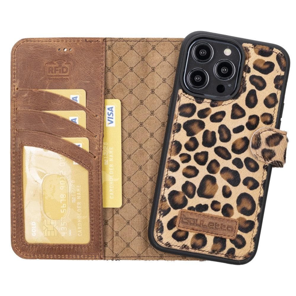 Bayelon Magic iPhone 14 Series Leather Wallet Case - Detachable & Elegant