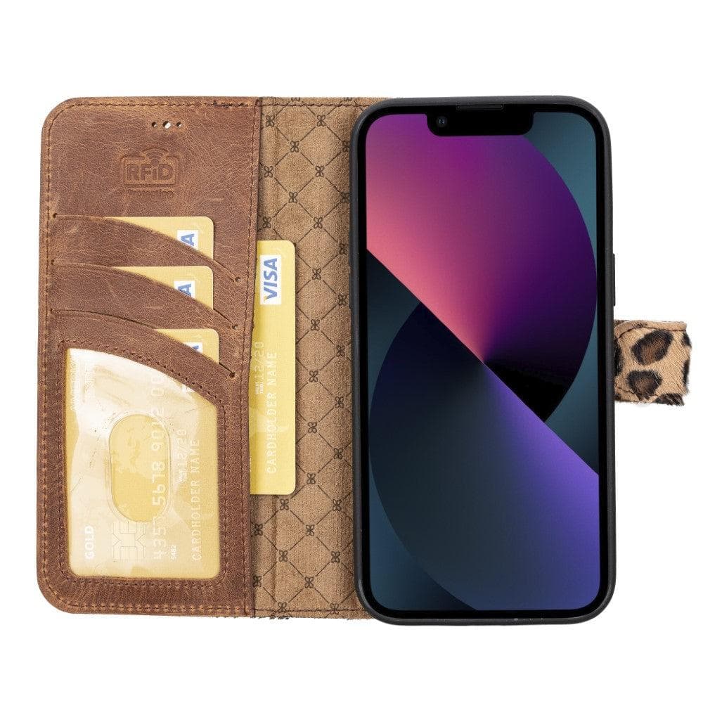 Bayelon Magic iPhone 14 Series Leather Wallet Case - Detachable & Elegant