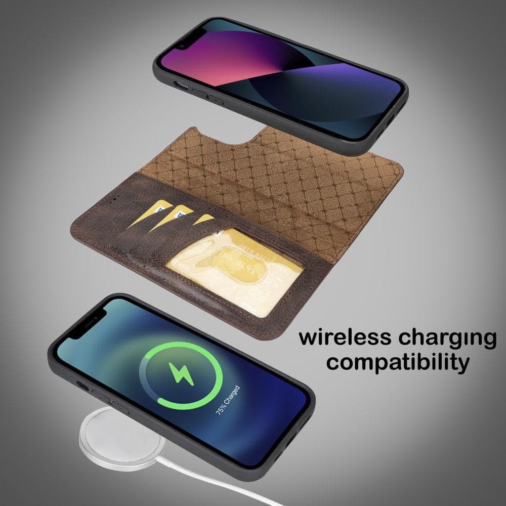 Bayelon Magic iPhone 14 Series Leather Wallet Case - Detachable & Elegant