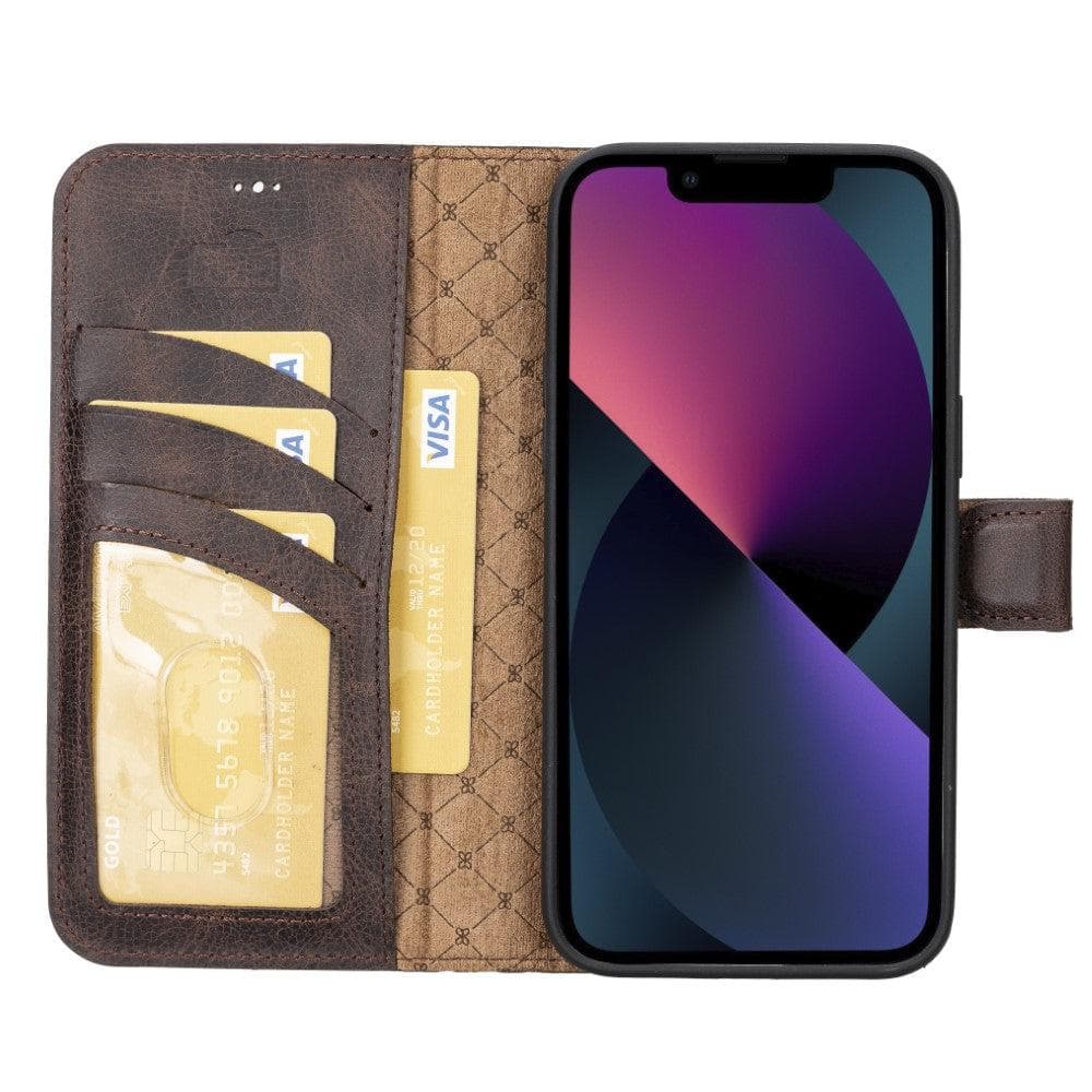 Bayelon Magic iPhone 14 Series Leather Wallet Case - Detachable & Elegant