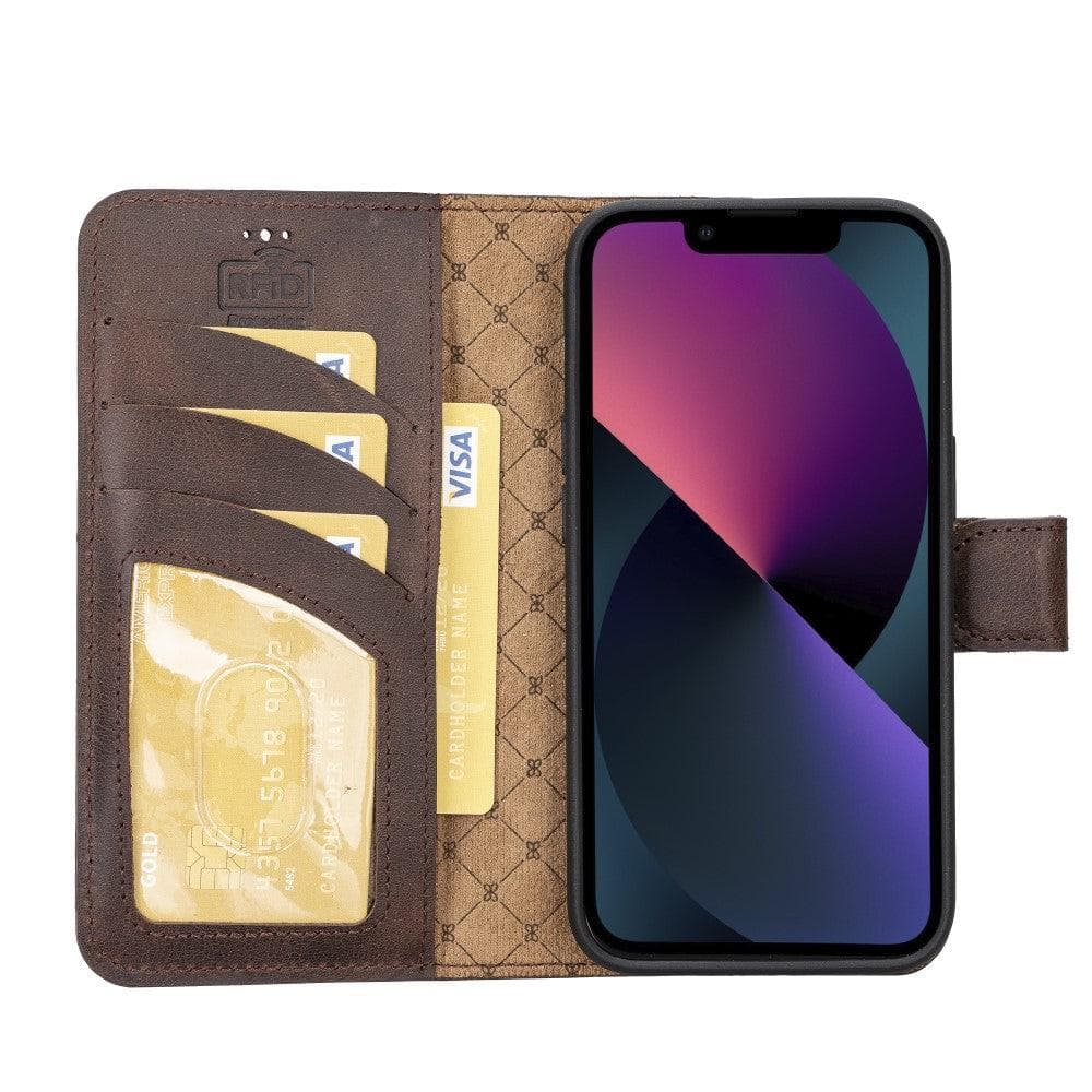 Bayelon Magic iPhone 14 Series Leather Wallet Case - Detachable & Elegant