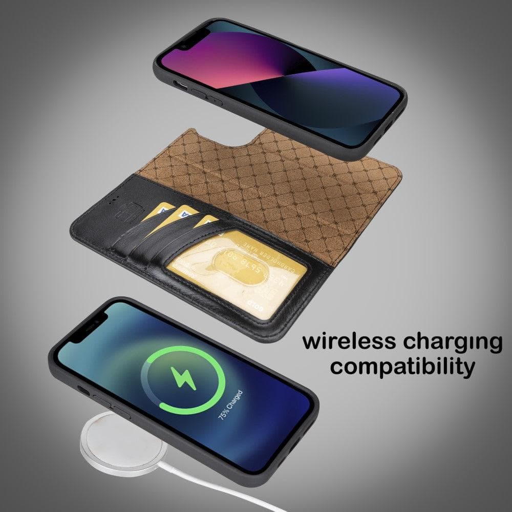 Bayelon Magic iPhone 14 Series Leather Wallet Case - Detachable & Elegant