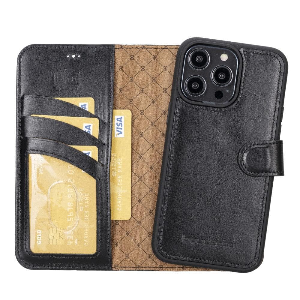 Bayelon Magic iPhone 14 Series Leather Wallet Case - Detachable & Elegant