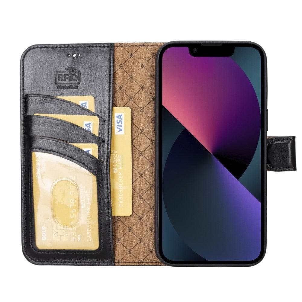 Bayelon Magic iPhone 14 Series Leather Wallet Case - Detachable & Elegant