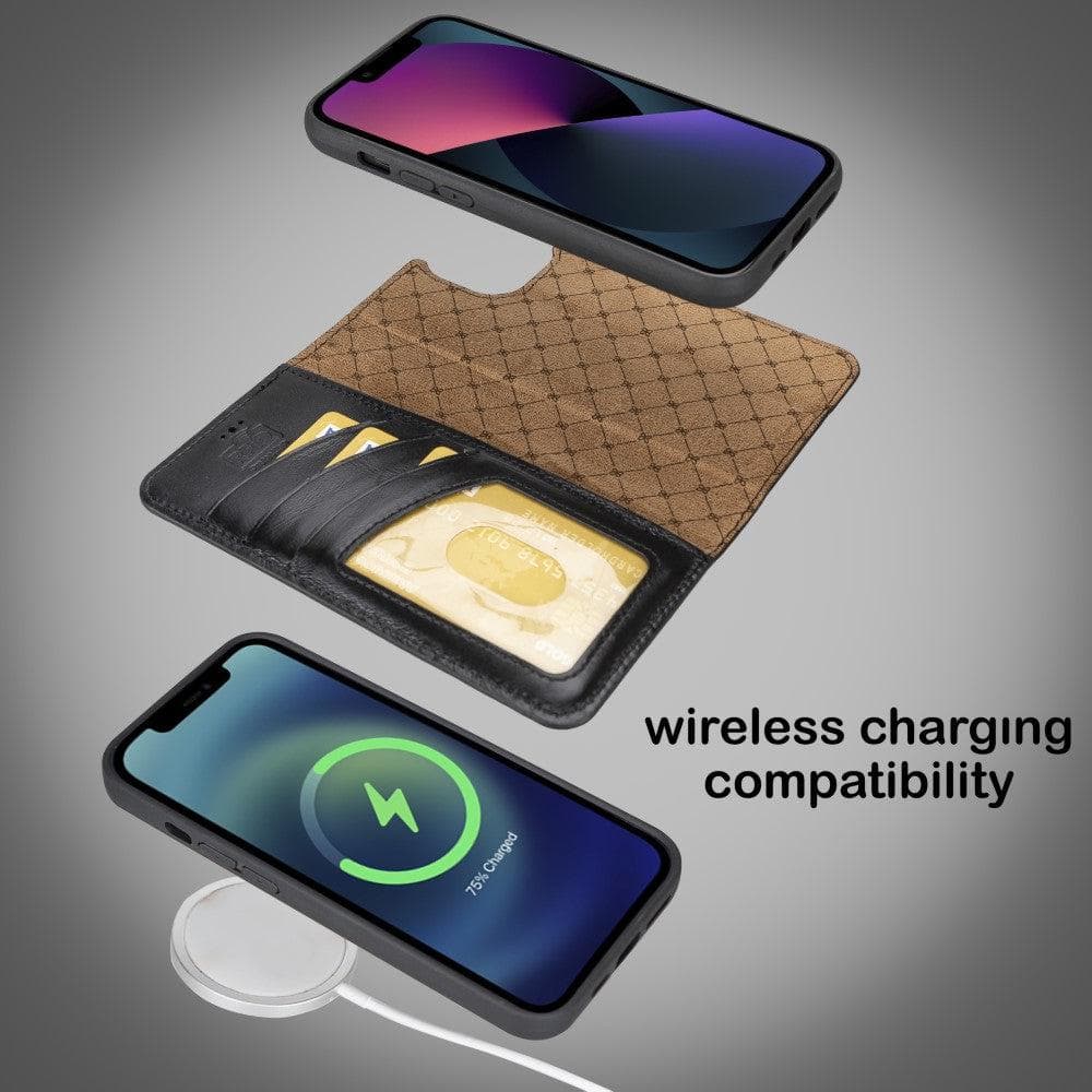 Bayelon Magic iPhone 14 Series Leather Wallet Case - Detachable & Elegant