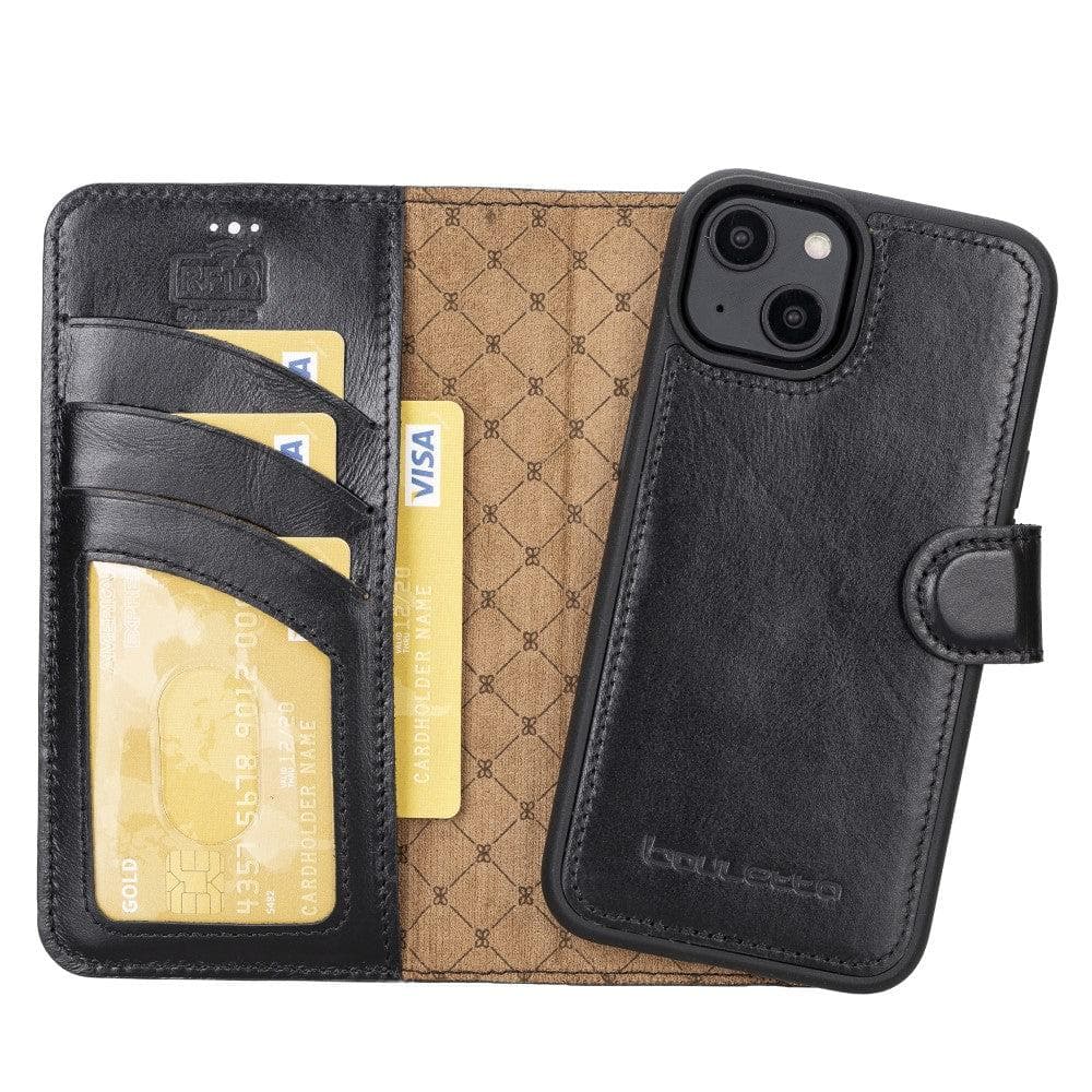 Bayelon Magic iPhone 14 Series Leather Wallet Case - Detachable & Elegant