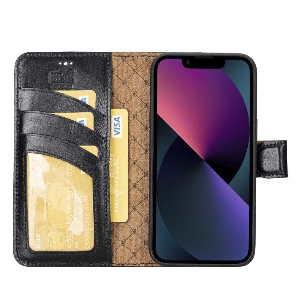 Bayelon Magic iPhone 14 Series Leather Wallet Case - Detachable & Elegant