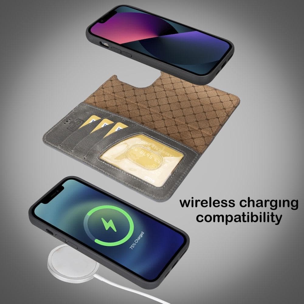 Bayelon Magic iPhone 14 Series Leather Wallet Case - Detachable & Elegant