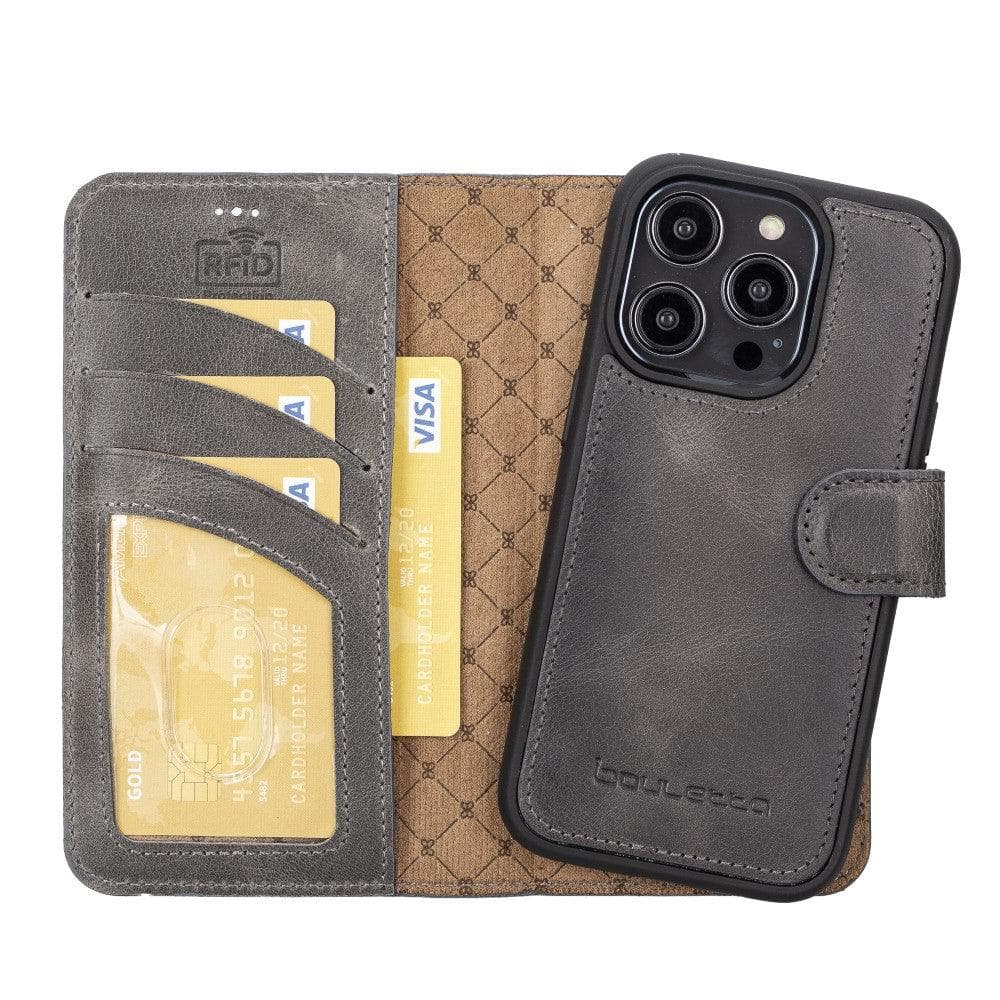 Bayelon Magic iPhone 14 Series Leather Wallet Case - Detachable & Elegant