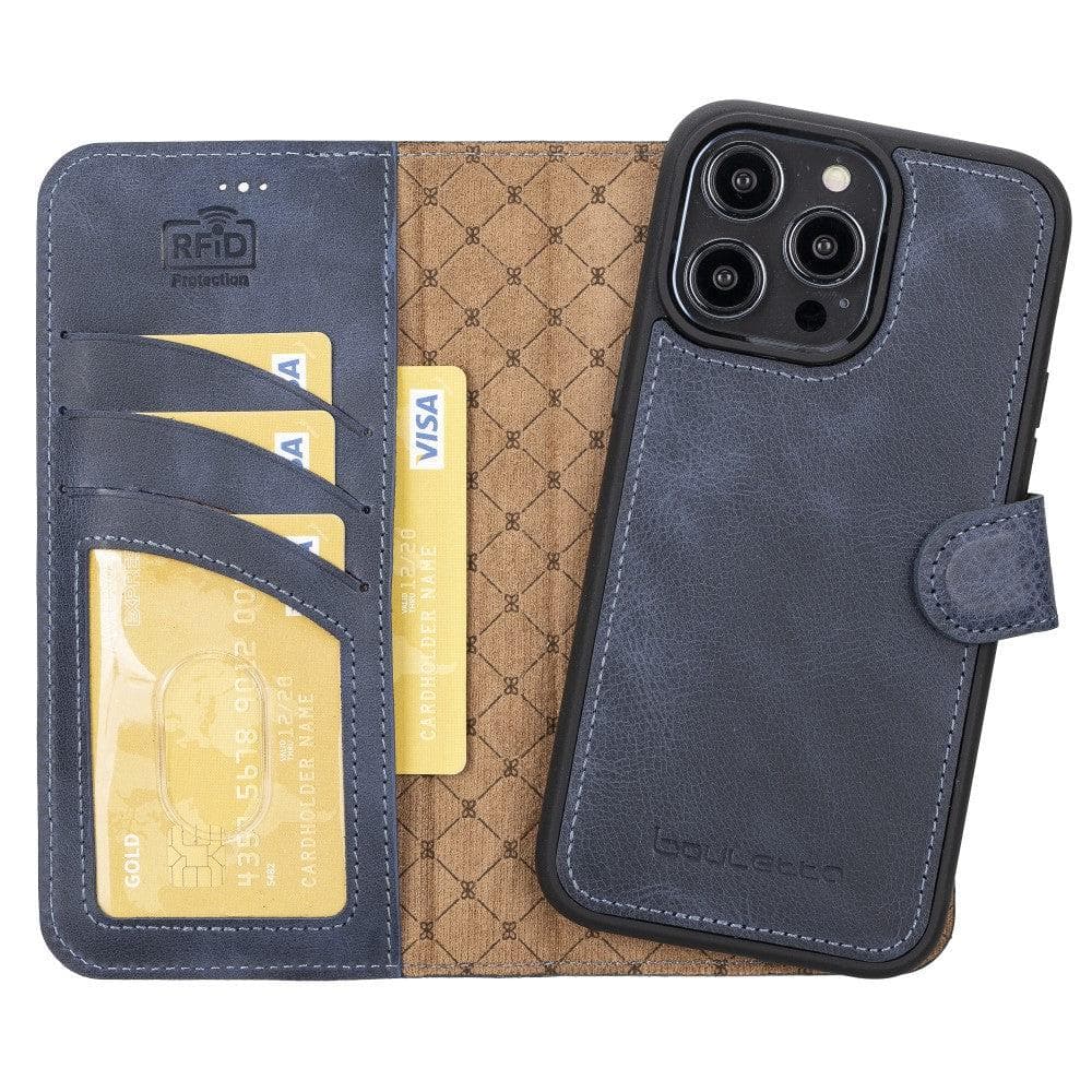 Bayelon Magic iPhone 14 Series Leather Wallet Case - Detachable & Elegant