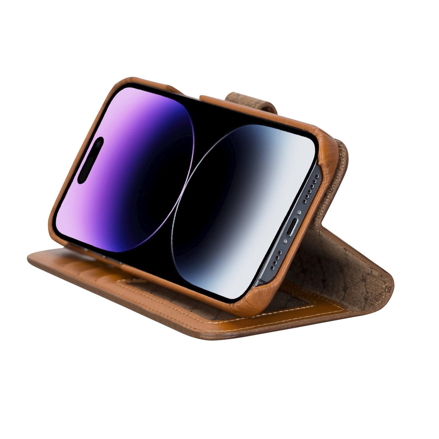 Bayelon F360 Magic Leather Wallet Case for iPhone 14 Pro Max