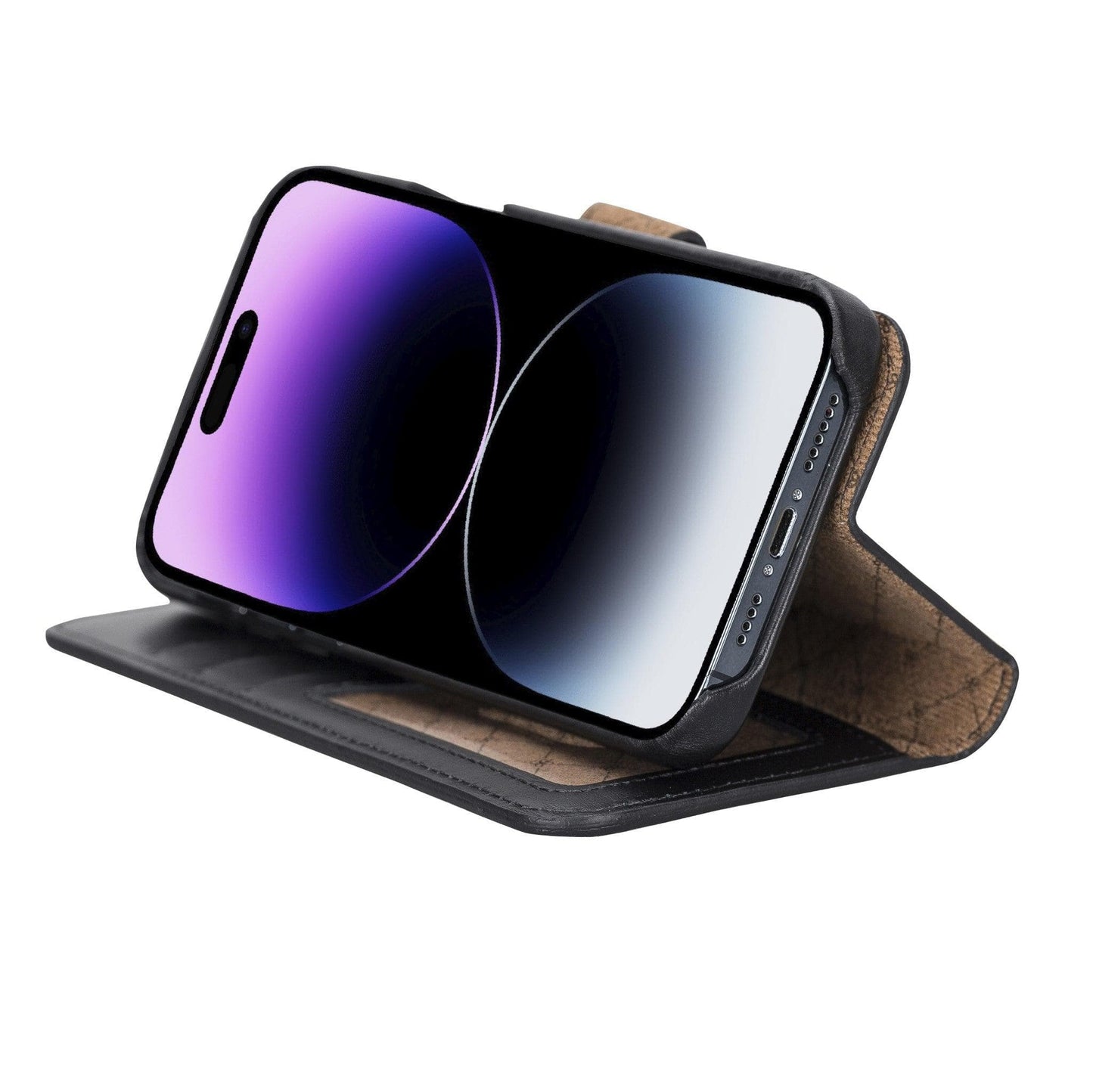 Bayelon F360 Magic Leather Wallet Case for iPhone 14 Pro Max