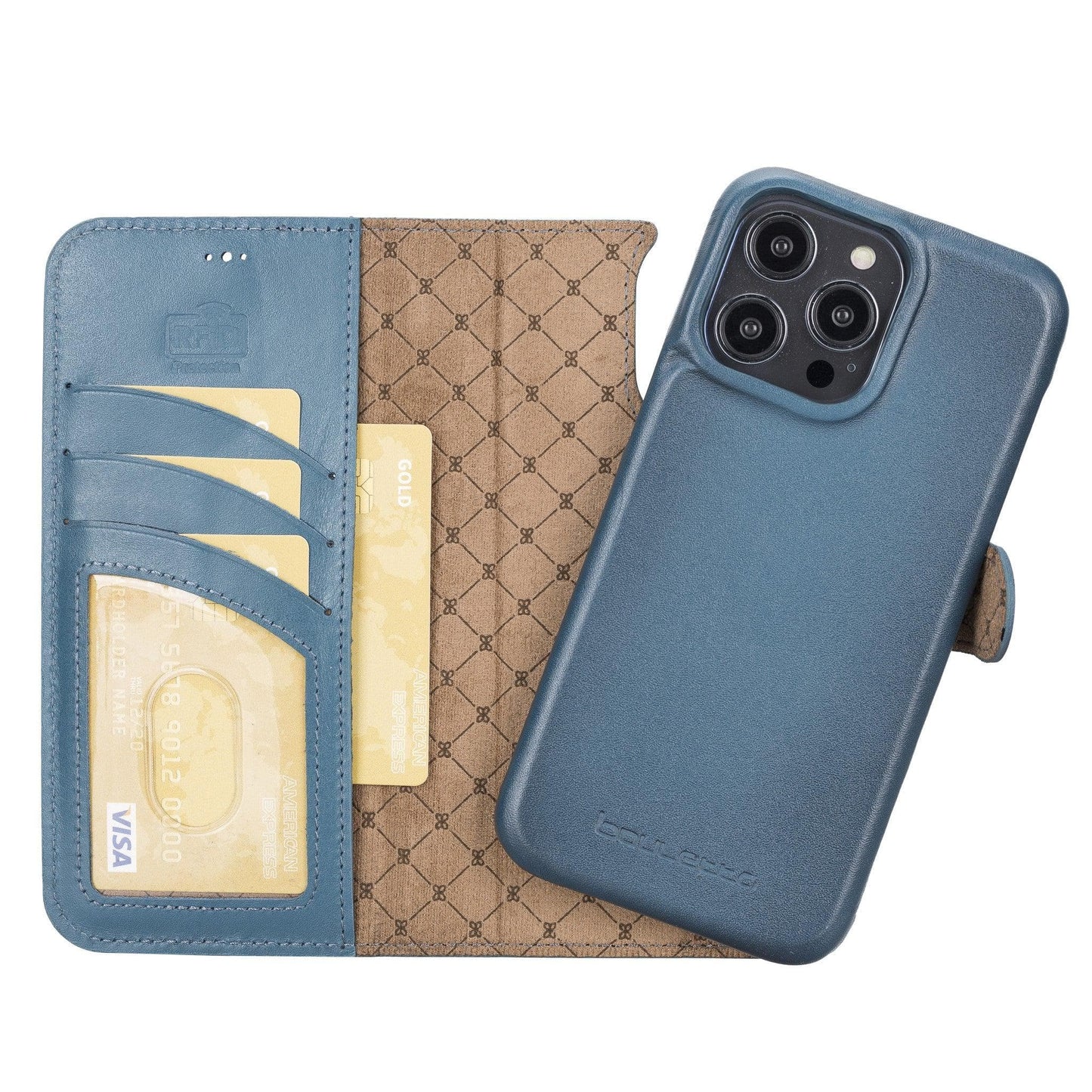 Bayelon F360 Magic Leather Wallet Case for iPhone 14 Pro Max