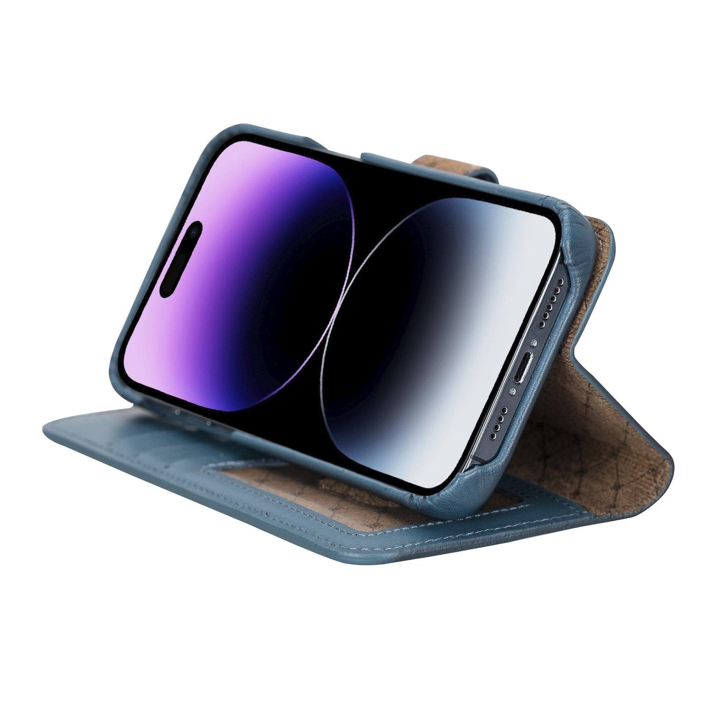 Bayelon F360 Magic Leather Wallet Case for iPhone 14 Pro Max
