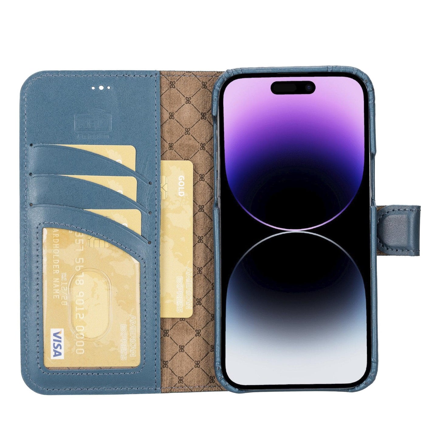 Bayelon F360 Magic Leather Wallet Case for iPhone 14 Pro Max