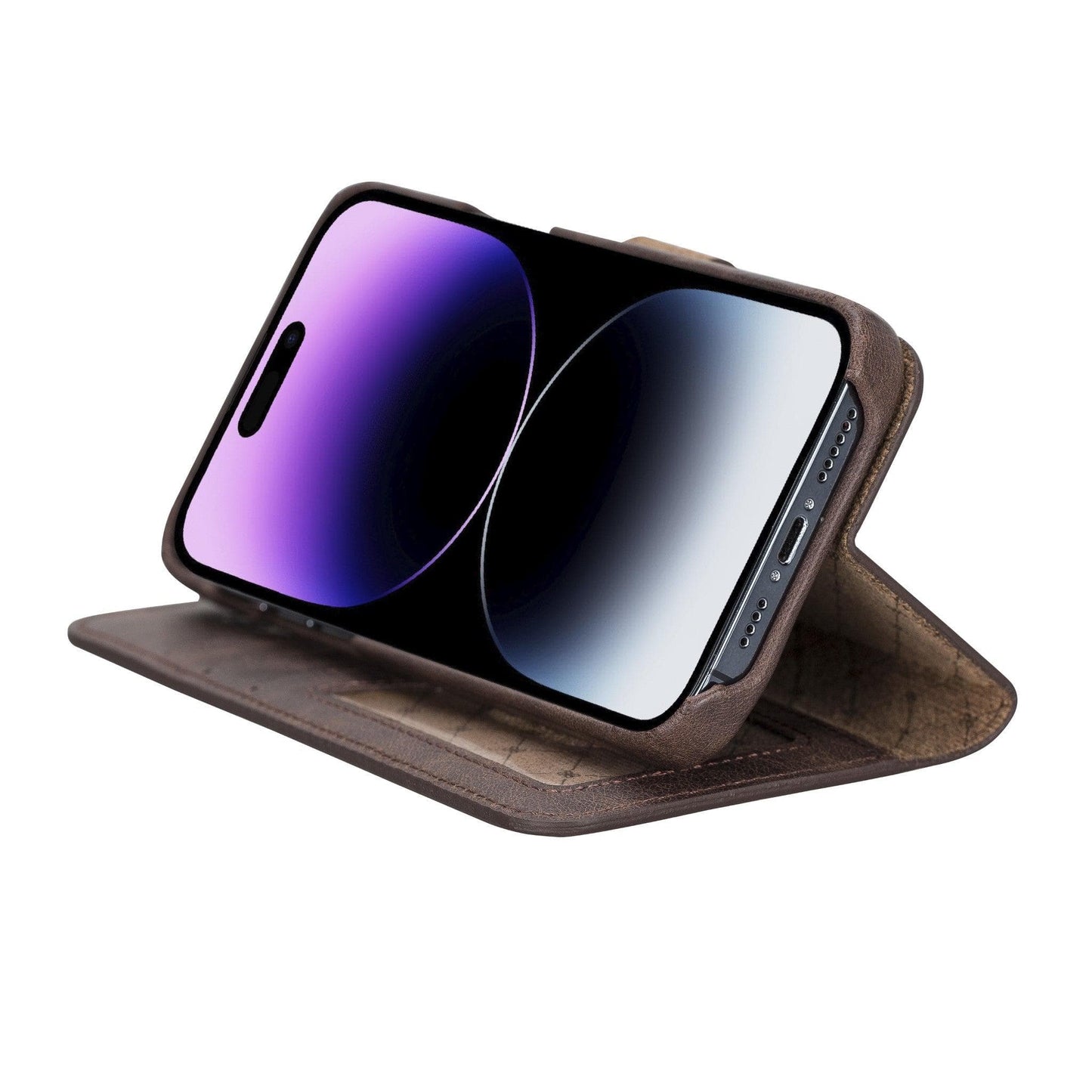 Bayelon F360 Magic Leather Wallet Case for iPhone 14 Pro Max