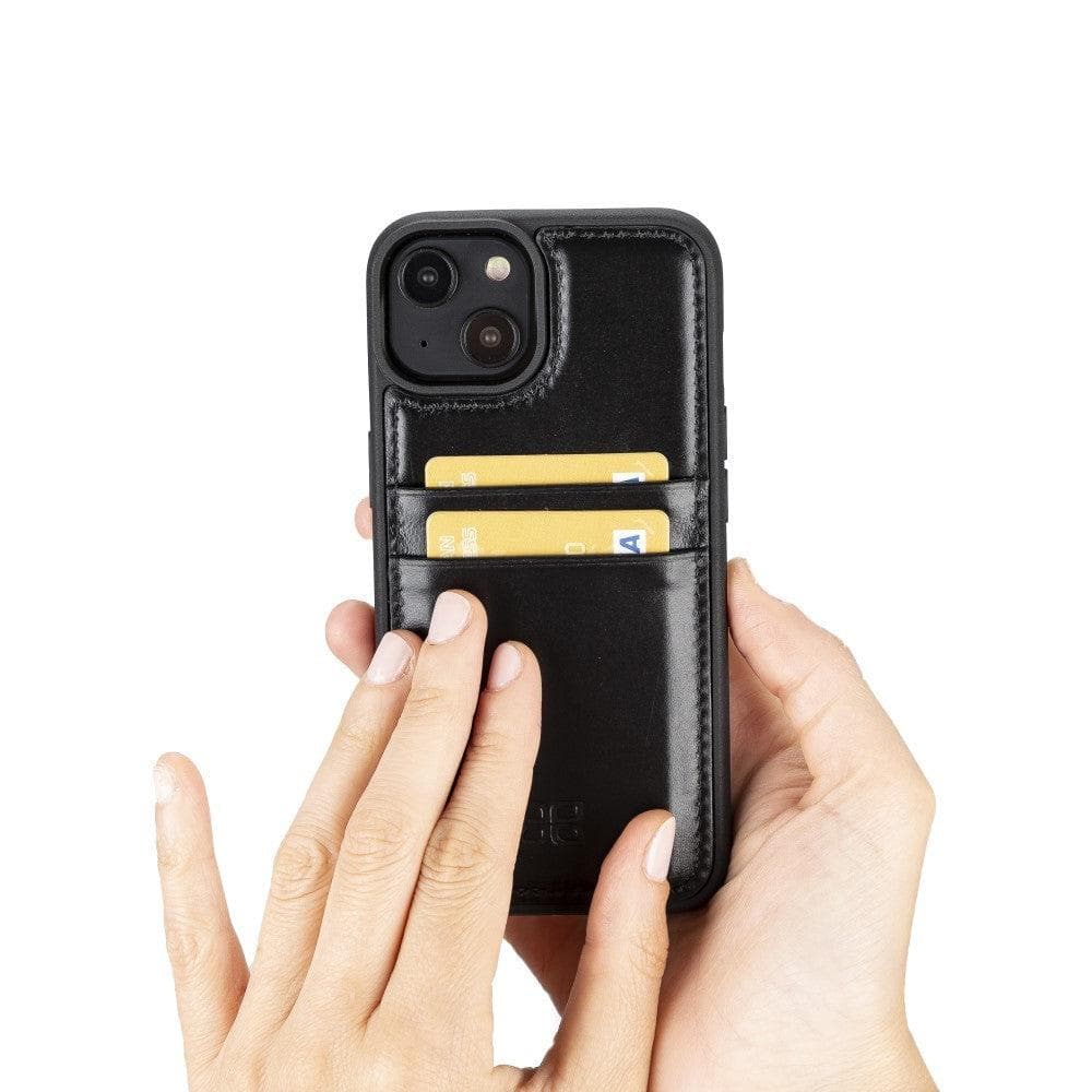 Bayelon Flex Cover Leather iPhone 14 Pro Max Case with Card Holder