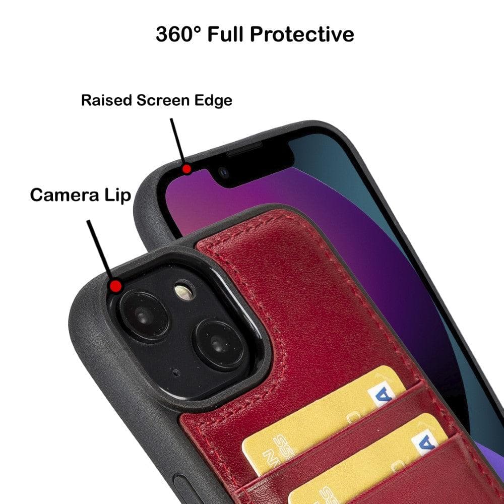 Bayelon Flex Cover Leather iPhone 14 Pro Max Case with Card Holder