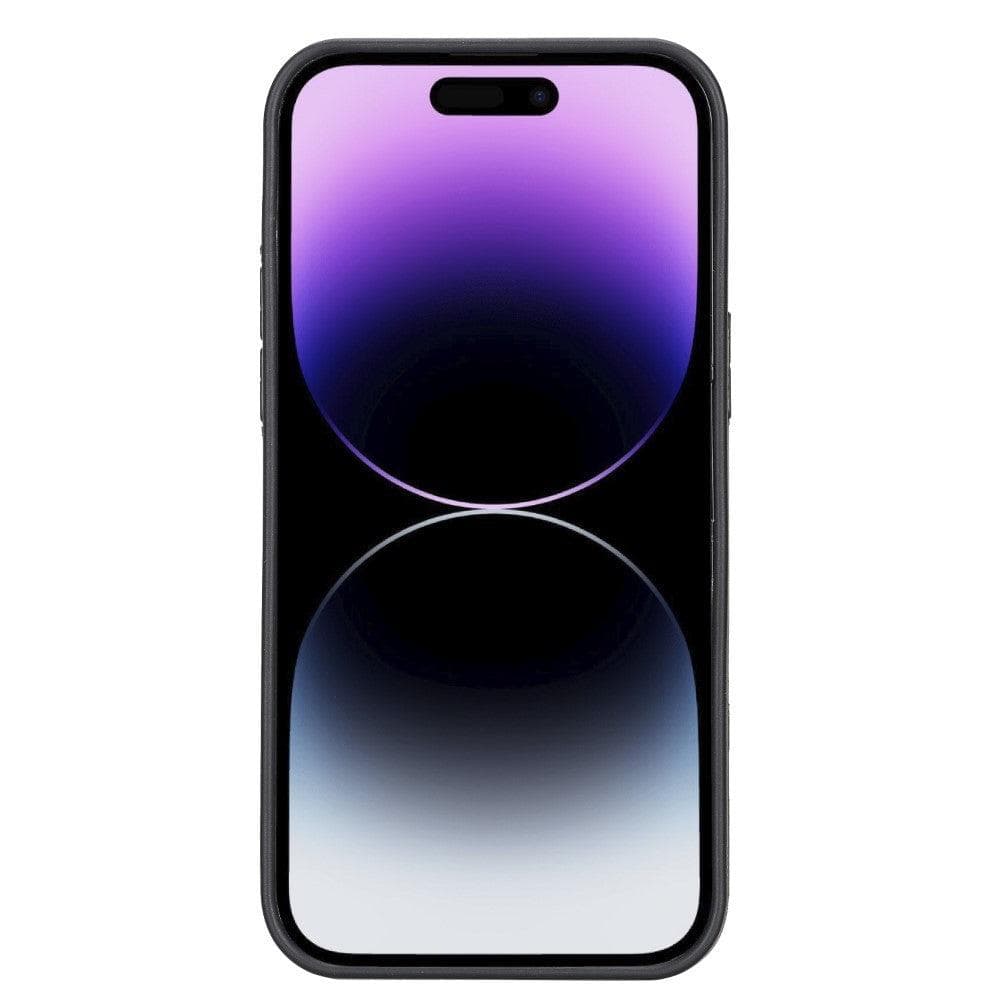 Bayelon Flex Base Leather iPhone 14 Pro Max Case with Stand