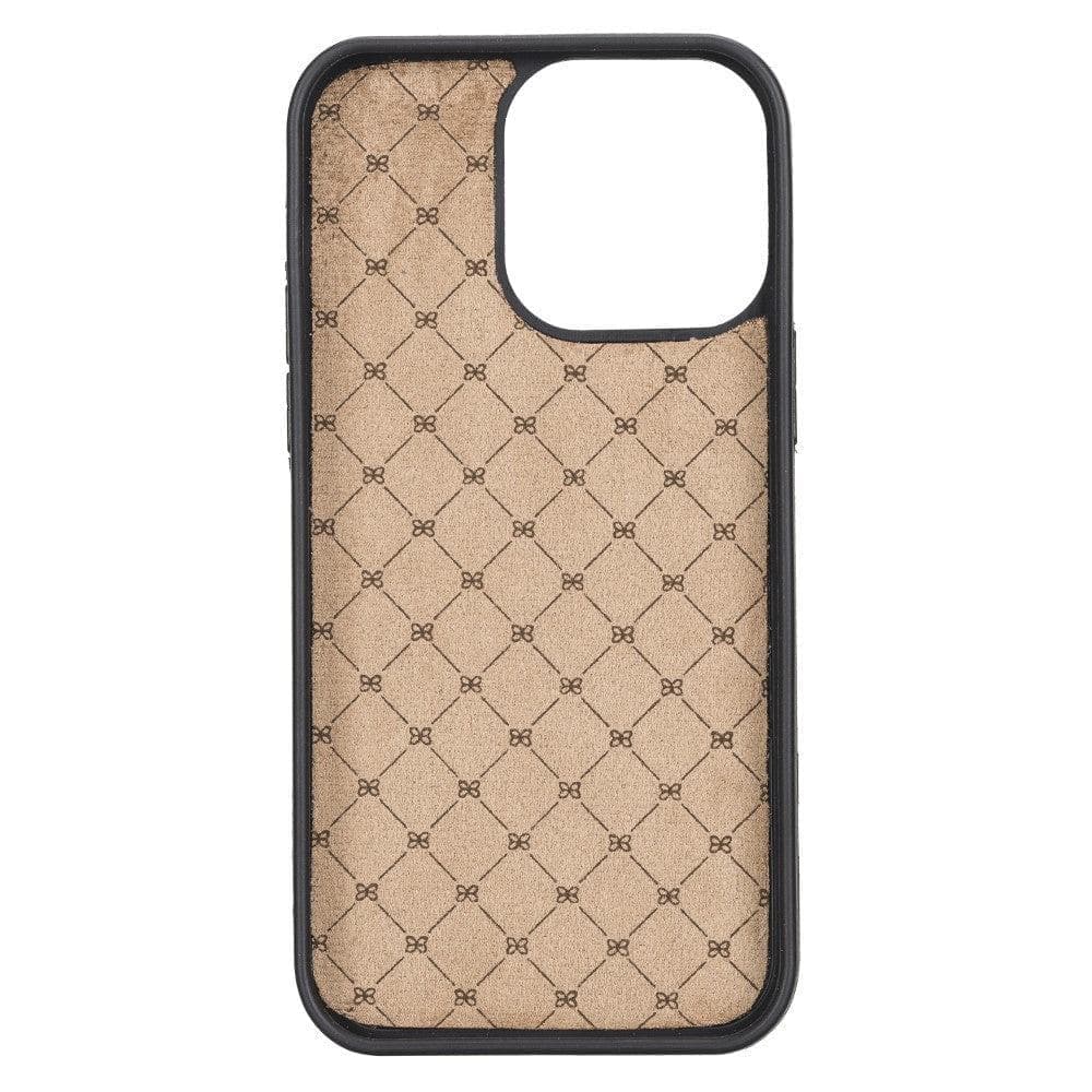 Bayelon Flex Base Leather iPhone 14 Pro Max Case with Stand